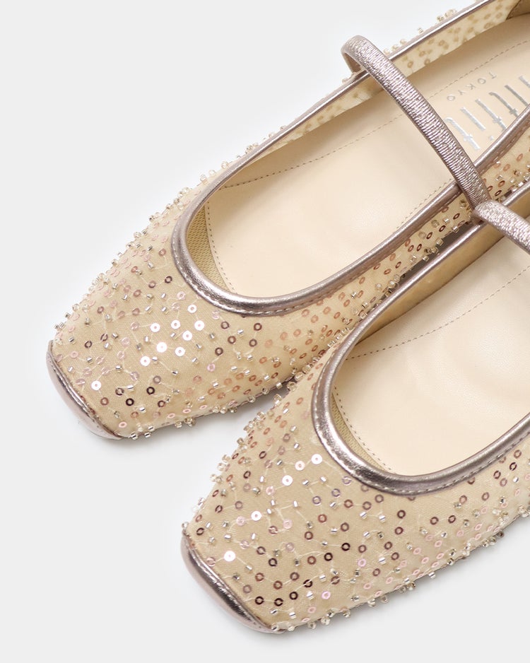 華やかストラップバレエ331 詳細画像 ライトモカ 8