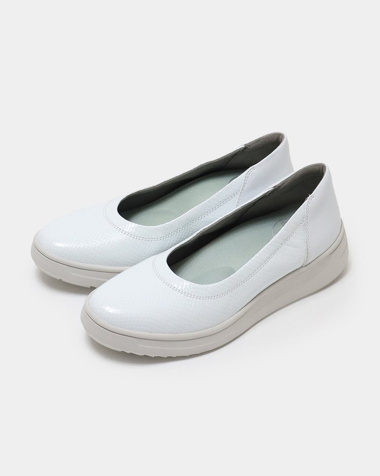 レザーバレエスニーカーLITE601 詳細画像 ホワイト・パターン 1