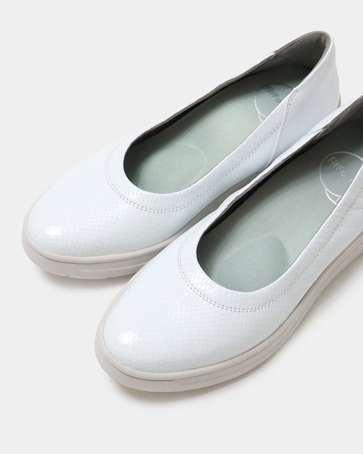 レザーバレエスニーカーLITE601 詳細画像 ホワイト・パターン 9