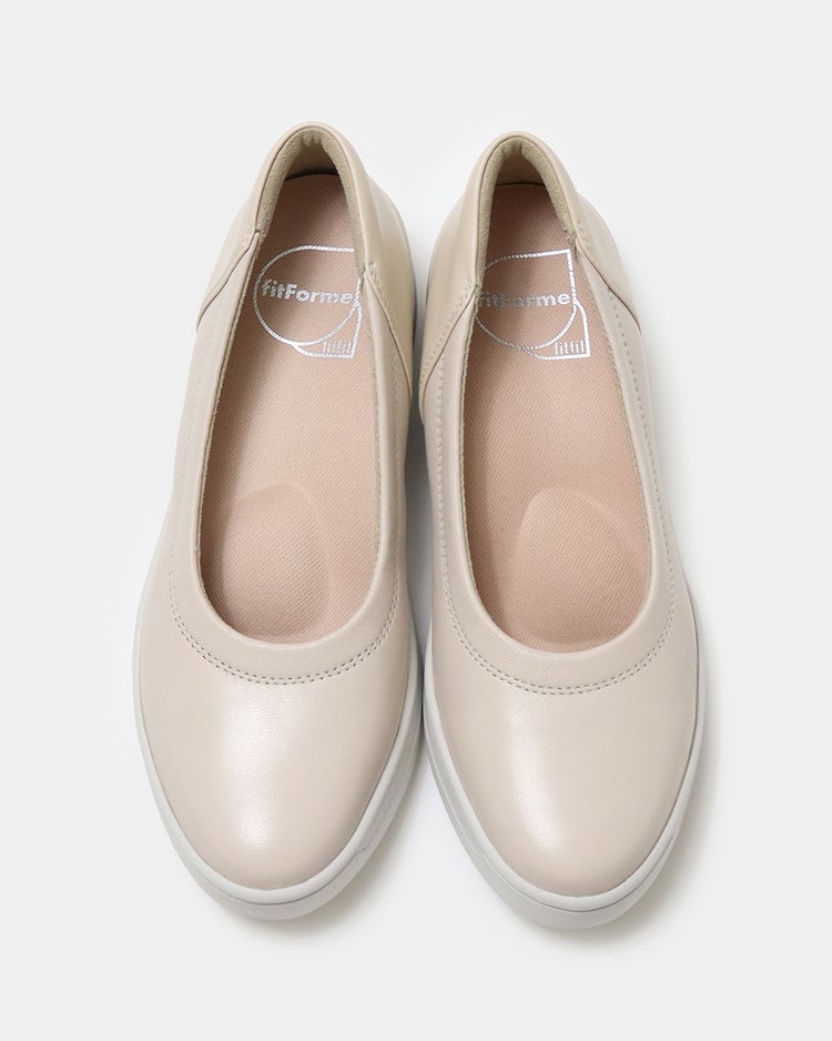 レザーバレエスニーカーLITE601 詳細画像 ライトベージュ 5