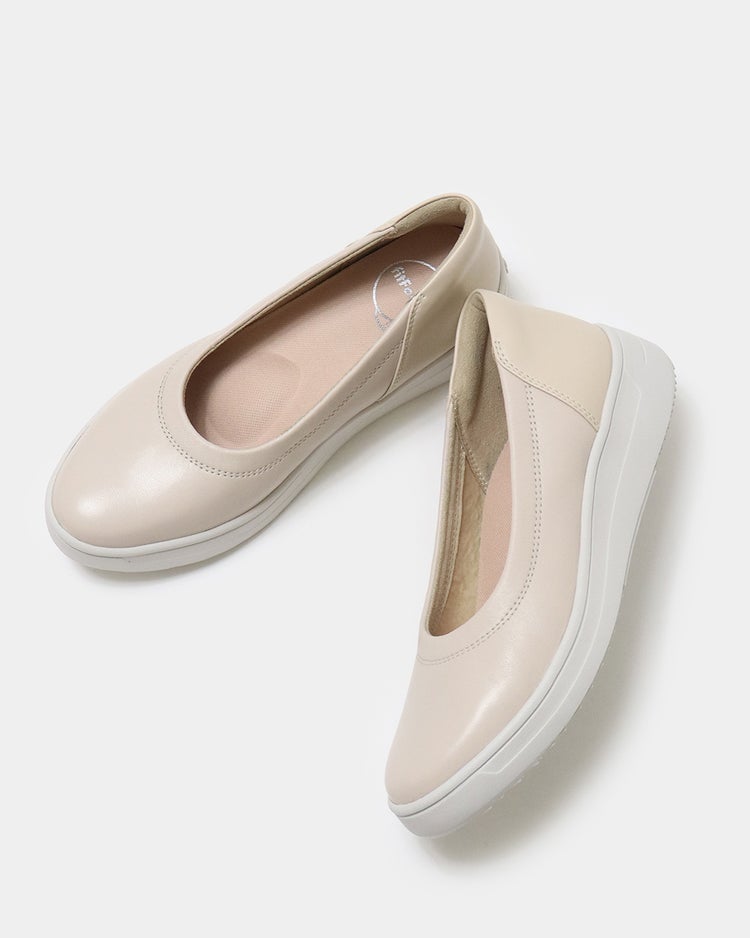 レザーバレエスニーカーLITE601 詳細画像 ライトベージュ 6