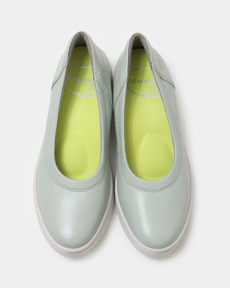 レザーバレエスニーカーLITE601 詳細画像 ミントグリーン 5