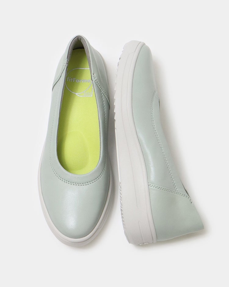 レザーバレエスニーカーLITE601 詳細画像 ミントグリーン 7