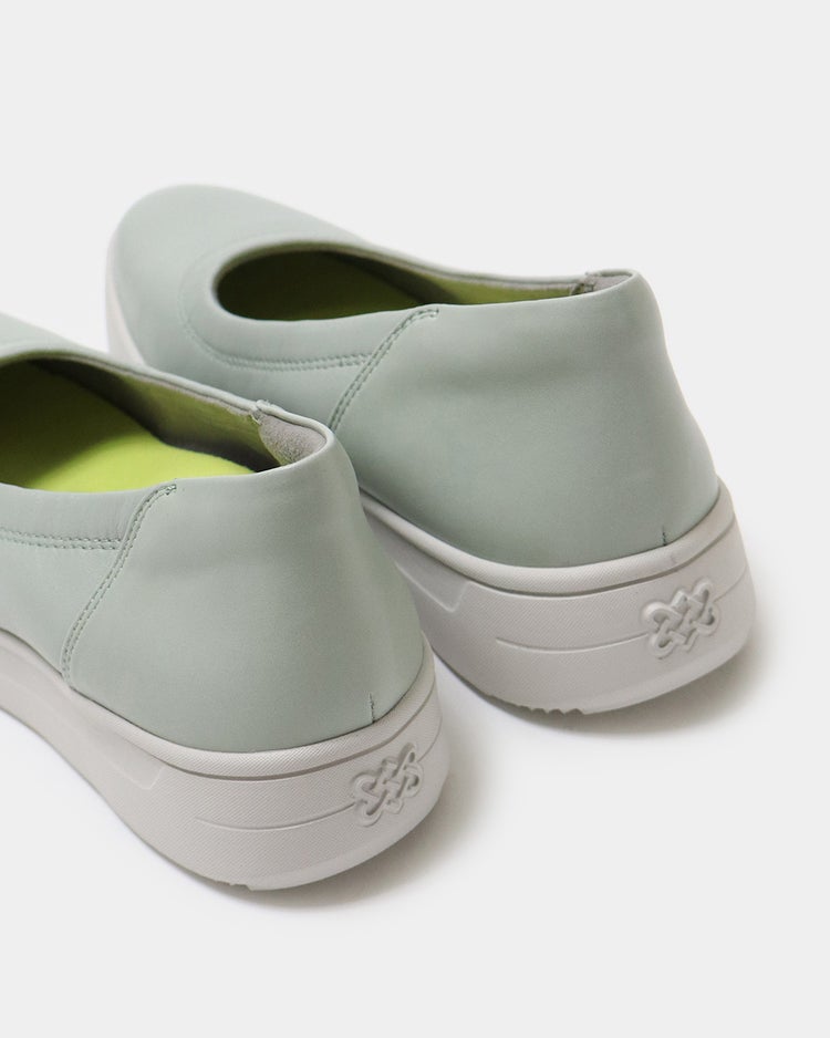 レザーバレエスニーカーLITE601 詳細画像 ミントグリーン 8