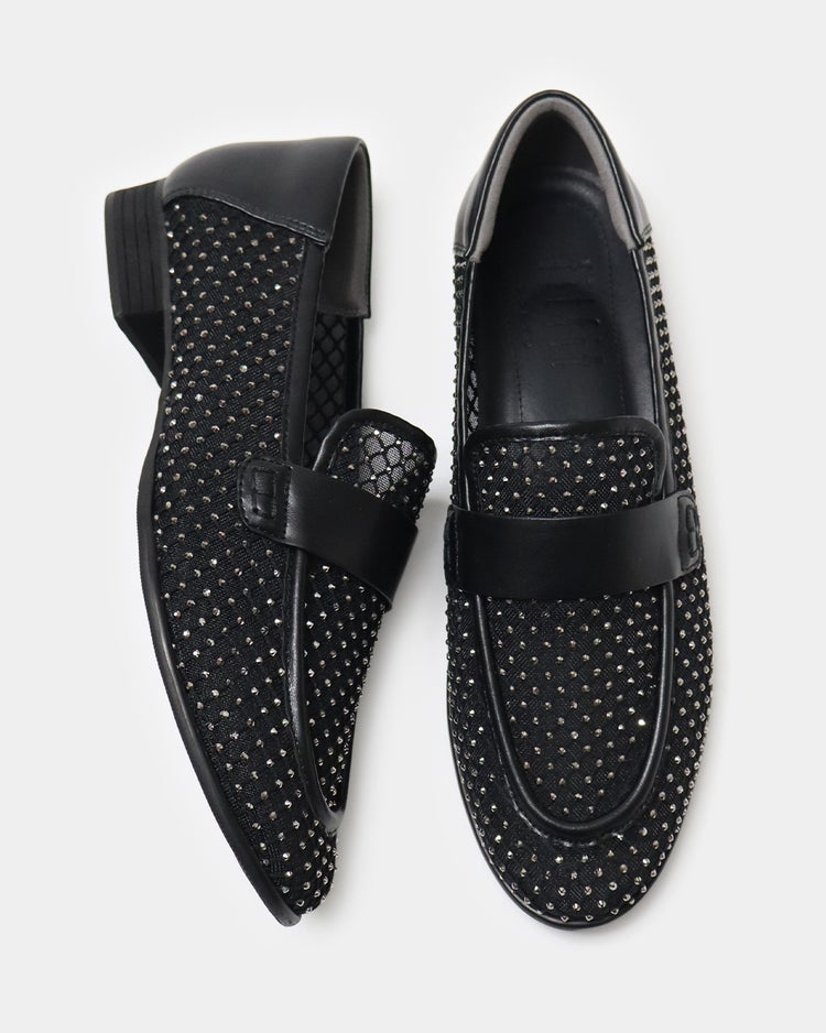 キラキラチュールローファーfs 詳細画像 ブラック 5