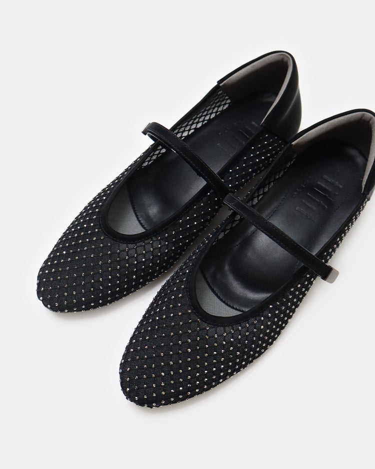 キラキラチュールストラップバレエfs270 詳細画像 ブラック 5