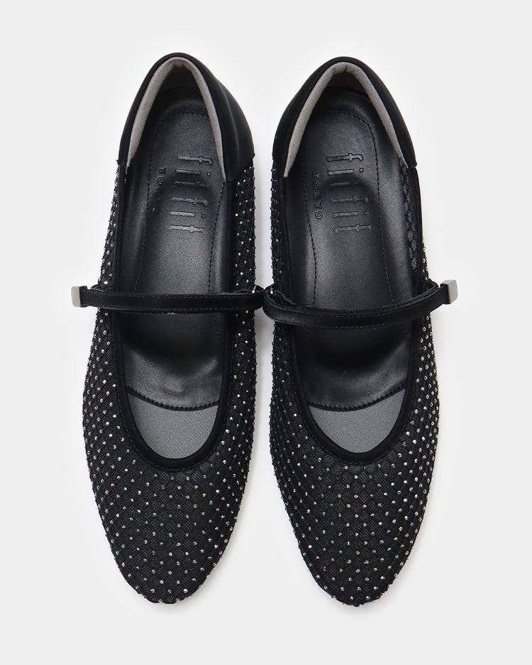 キラキラチュールストラップバレエfs270 詳細画像 ブラック 6