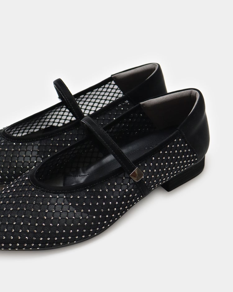 キラキラチュールストラップバレエfs270 詳細画像 ブラック 9