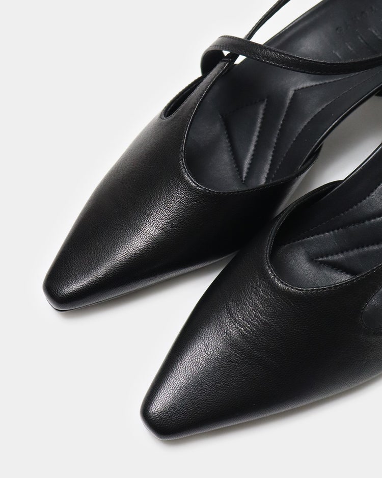 オープンヒールカップパンプス221 詳細画像 ブラック 8