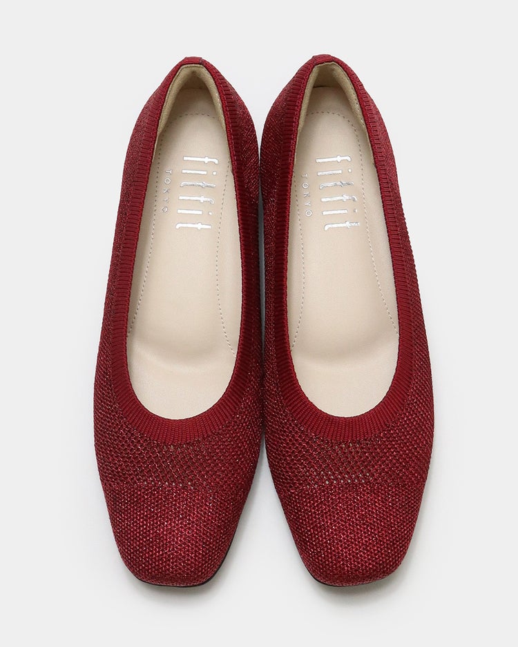 グリッターニット快適バレエ330 詳細画像 レッド 6