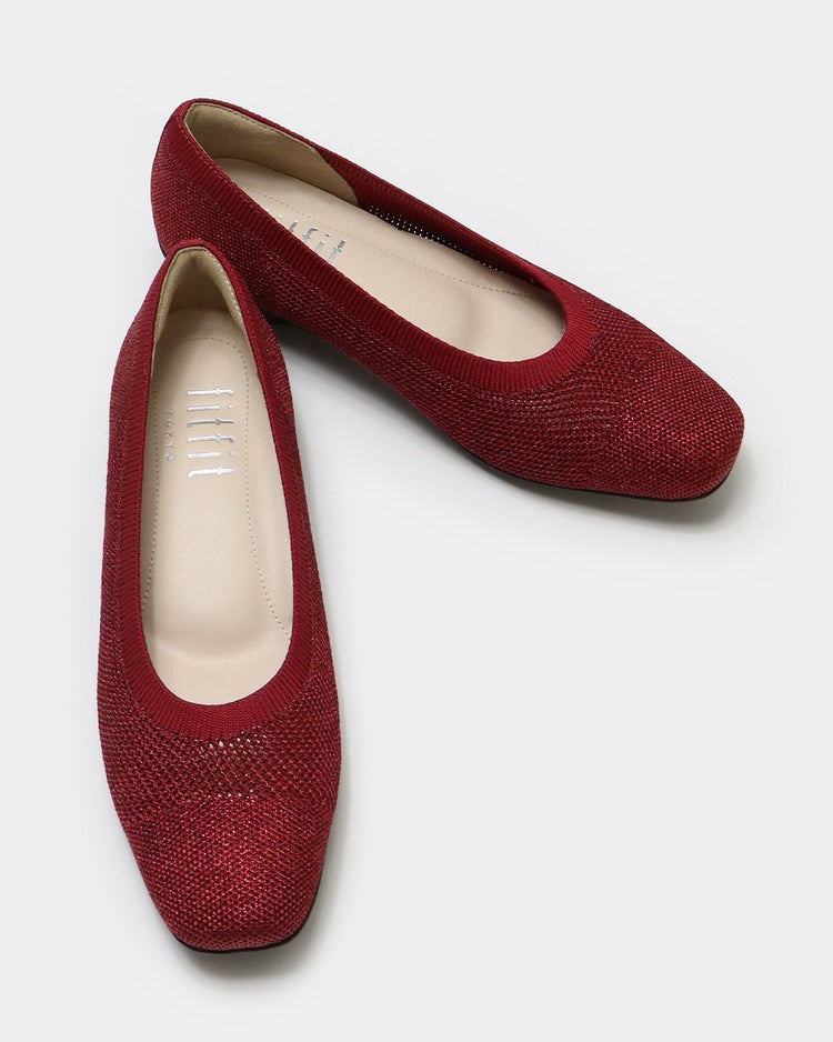 グリッターニット快適バレエ330 詳細画像 レッド 9