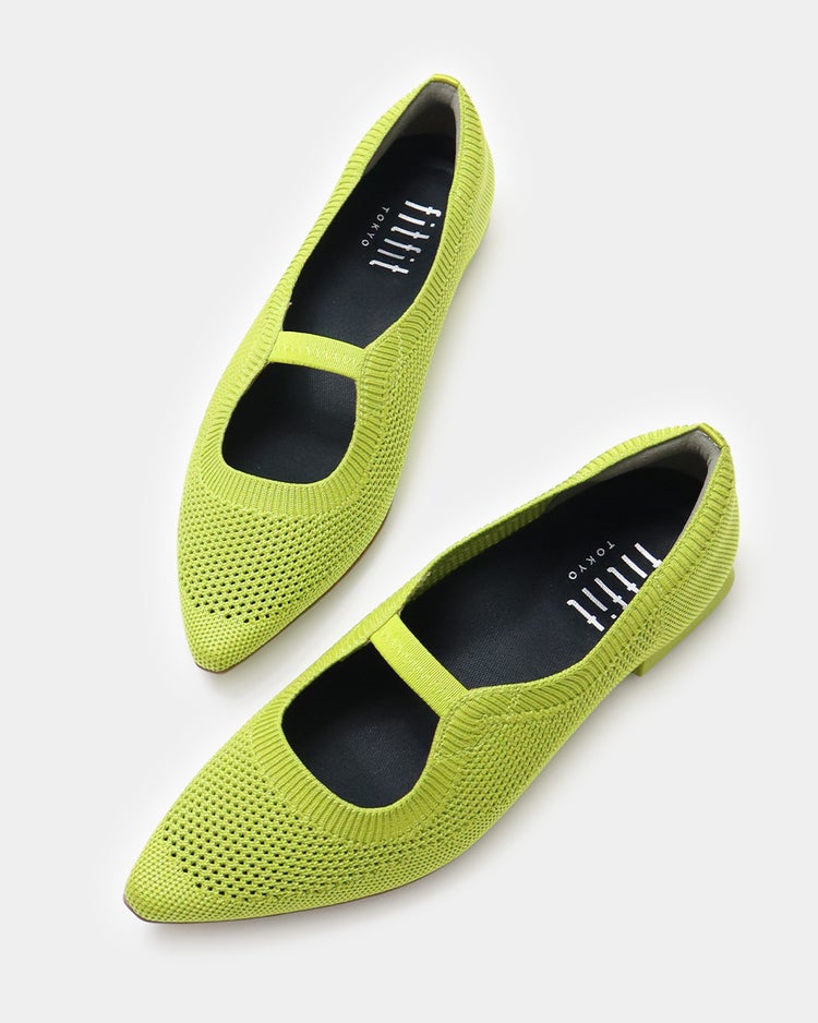 ニットポインテッドバレエ251 詳細画像 ライム 9