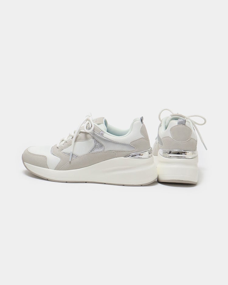 スタイルアップグリッタースニーカー 詳細画像 シルバー 3