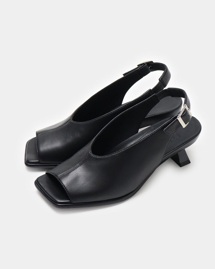 ストレッチヒールカップサンダル220 詳細画像 ブラック 1