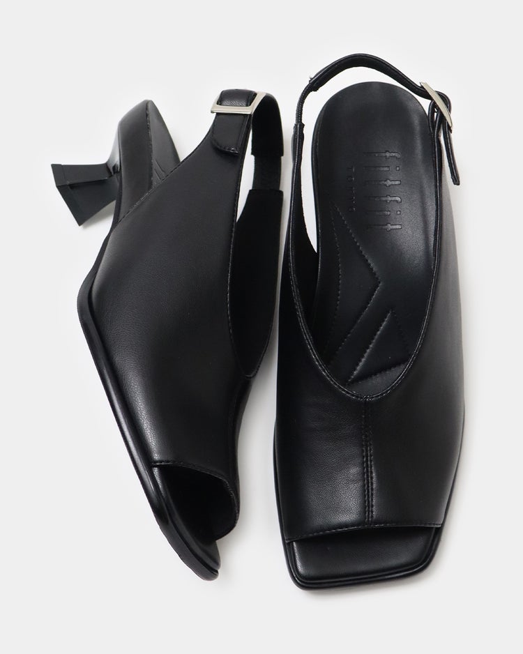 ストレッチヒールカップサンダル220 詳細画像 ブラック 4