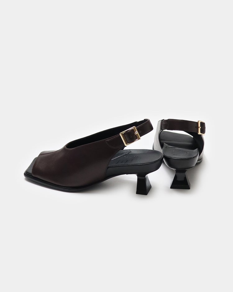 ストレッチヒールカップサンダル220 詳細画像 ダークブラウン 4