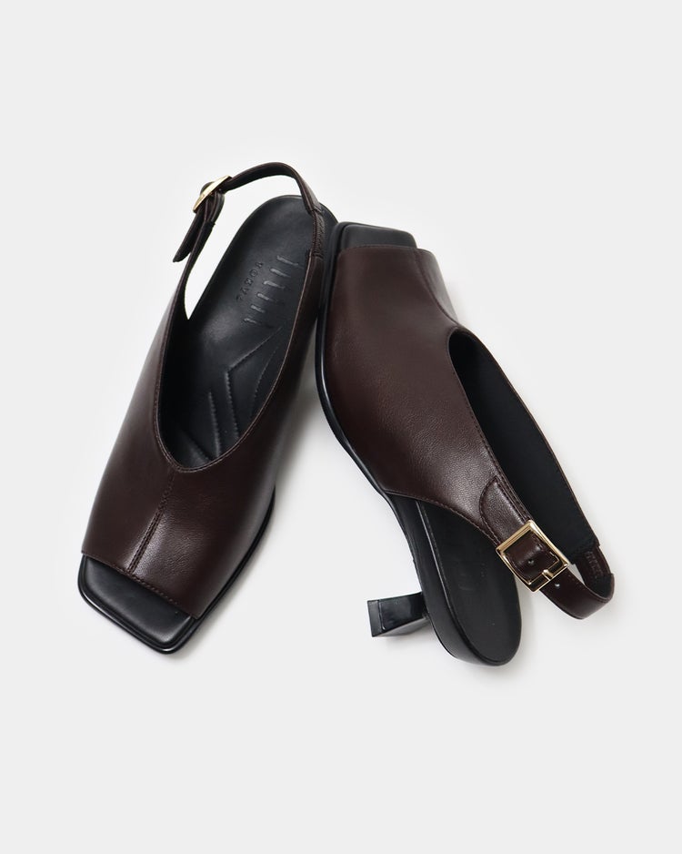 ストレッチヒールカップサンダル220 詳細画像 ダークブラウン 7