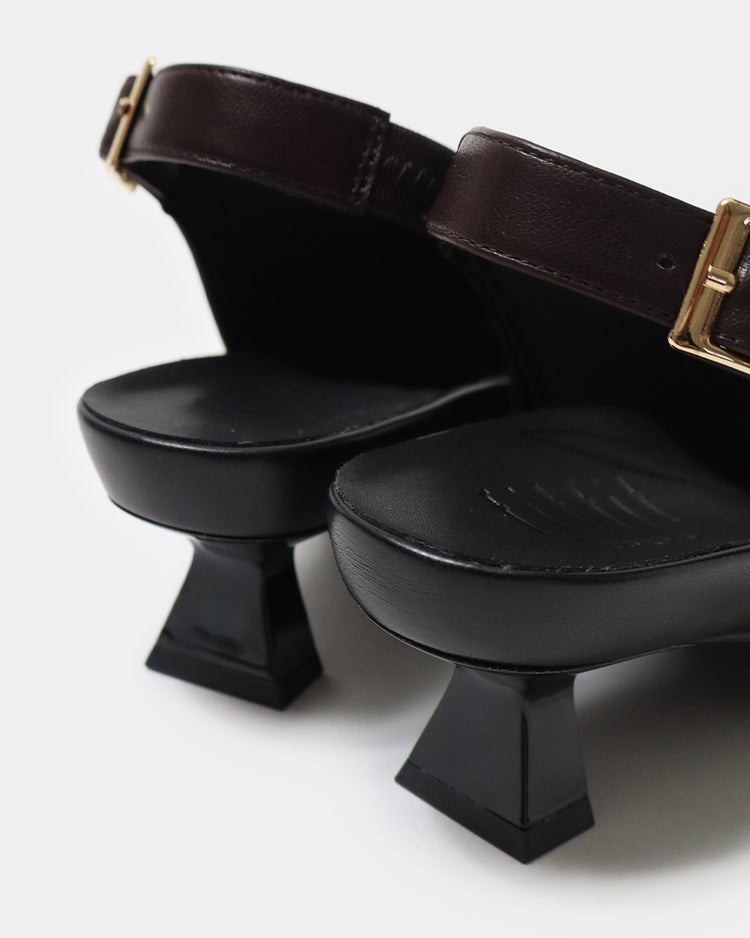 ストレッチヒールカップサンダル220 詳細画像 ダークブラウン 8