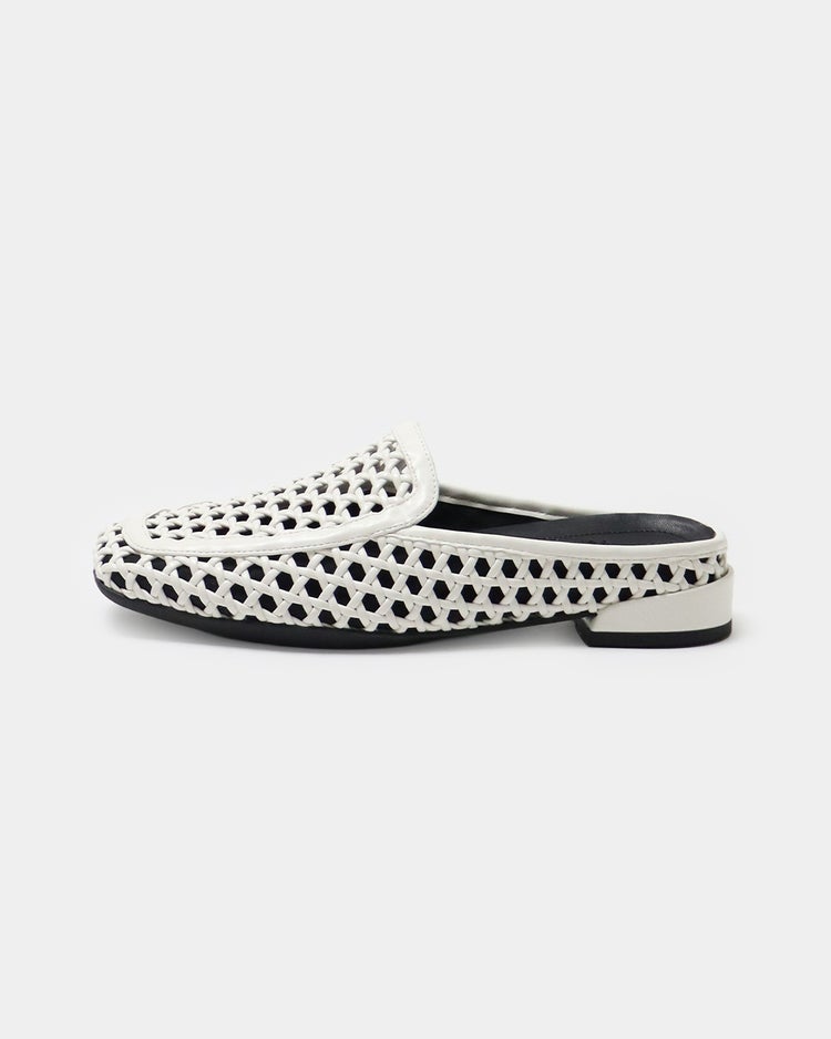 メッシュ＆レースミュール261 詳細画像 ホワイト 2