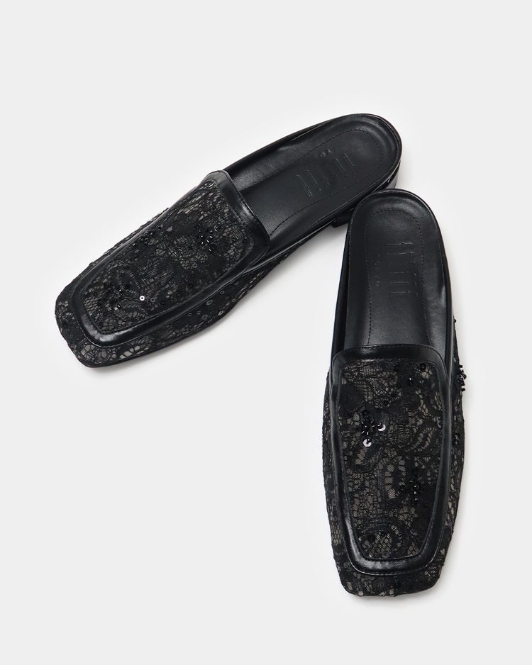 メッシュ＆レースミュール261 詳細画像 ブラック 6