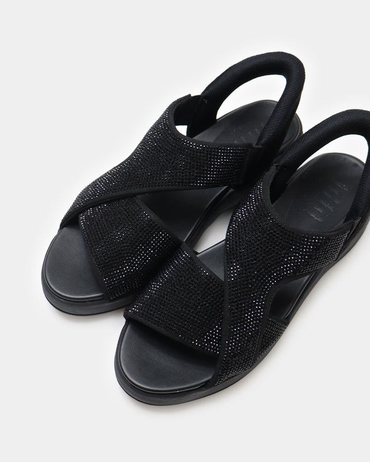 ハンズフリーグリッターサンダル651 詳細画像 ラメブラック 5