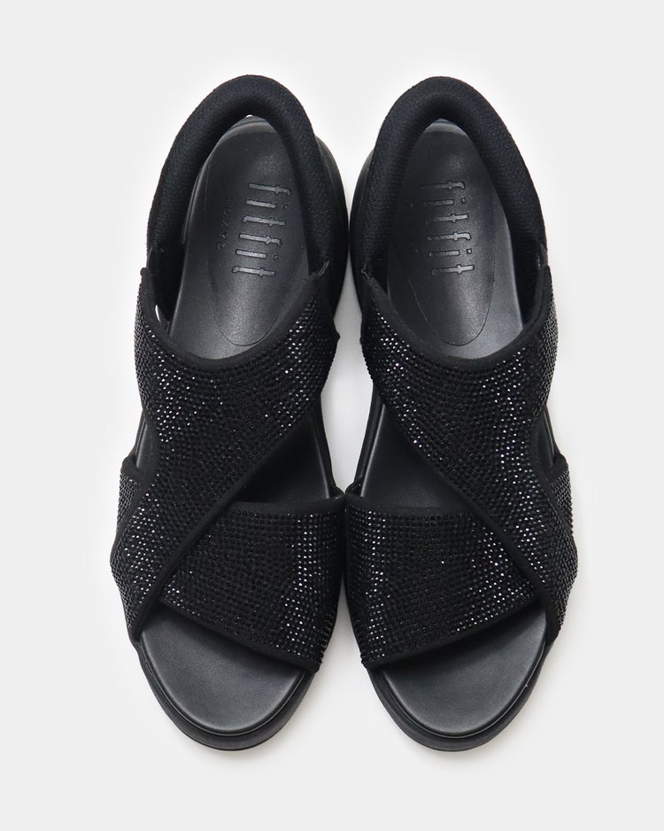 ハンズフリーグリッターサンダル651 詳細画像 ラメブラック 6