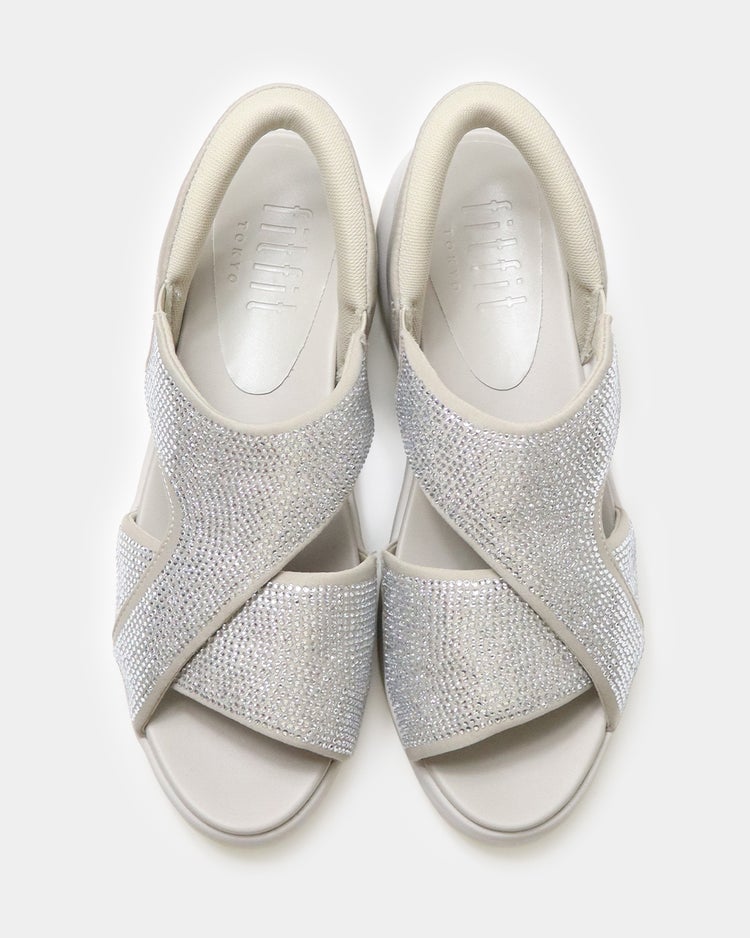 ハンズフリーグリッターサンダル651 詳細画像 ラメベージュ 6