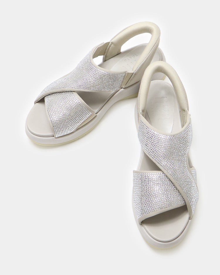 ハンズフリーグリッターサンダル651 詳細画像 ラメベージュ 7