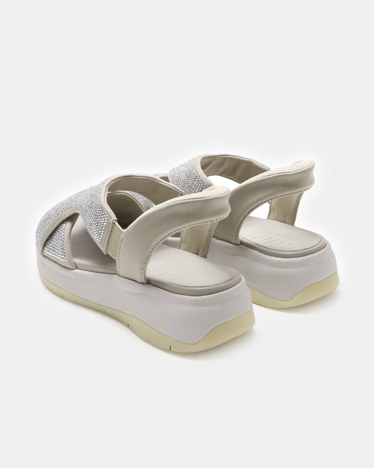 ハンズフリーグリッターサンダル651 詳細画像 ラメベージュ 8