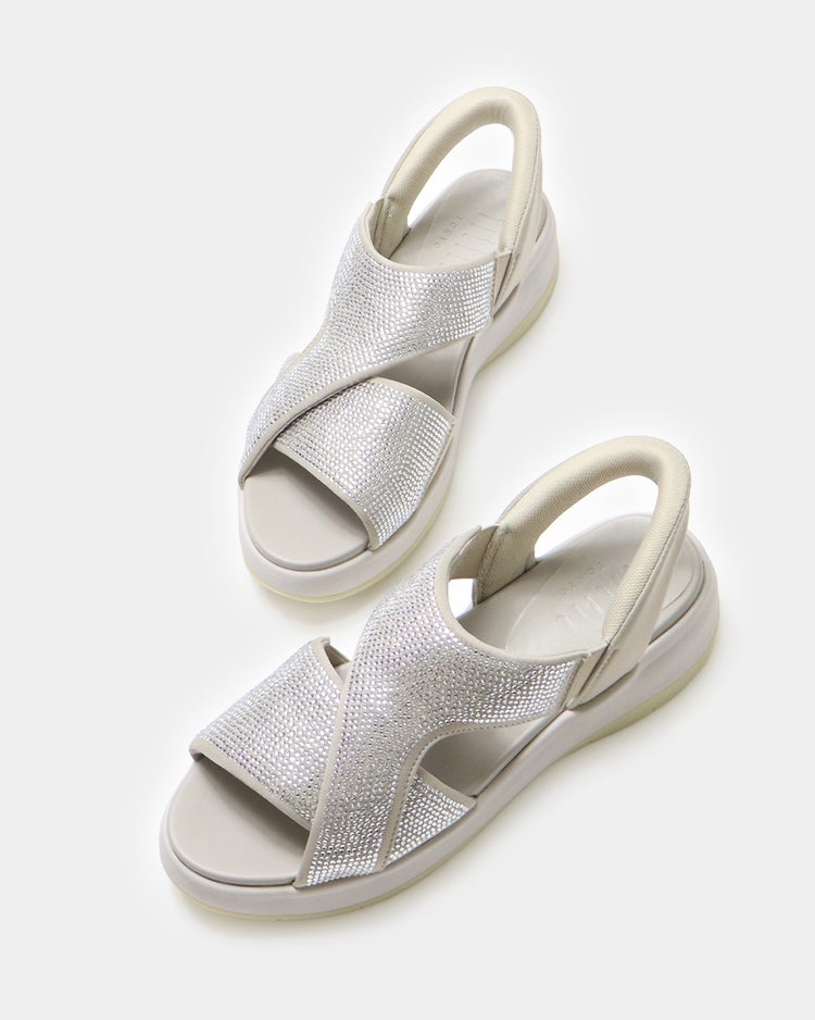 ハンズフリーグリッターサンダル651 詳細画像 ラメベージュ 9