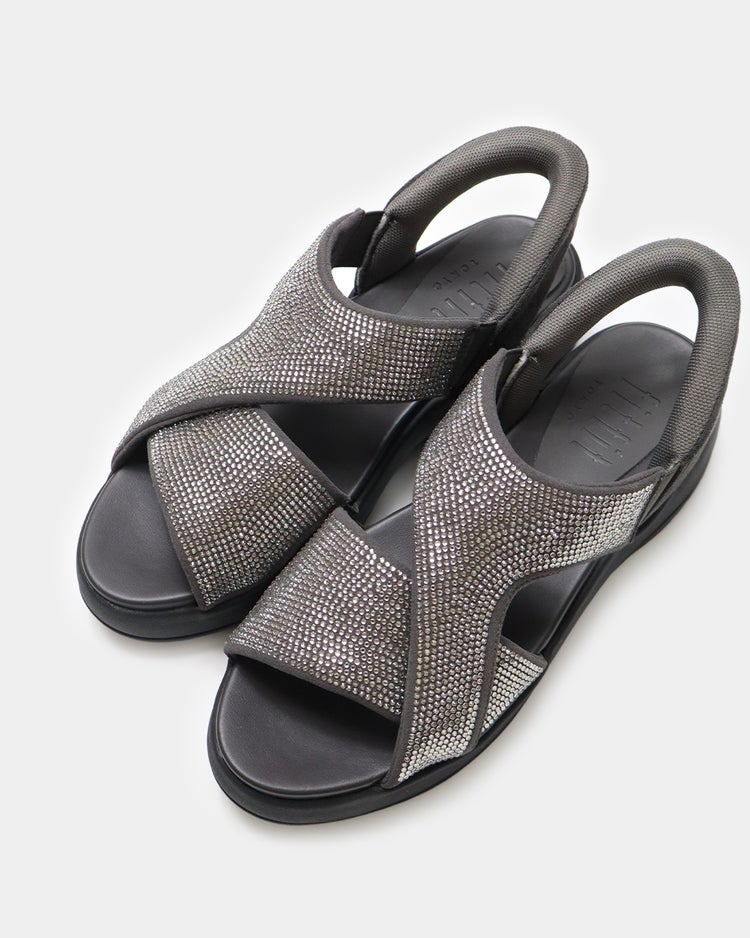 ハンズフリーグリッターサンダル651 詳細画像 ダークシルバー 5