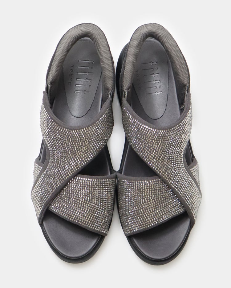 ハンズフリーグリッターサンダル651 詳細画像 ダークシルバー 6