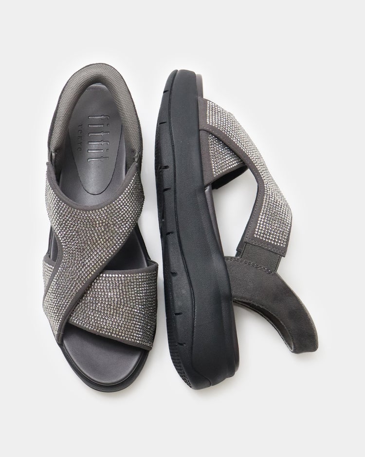 ハンズフリーグリッターサンダル651 詳細画像 ダークシルバー 8