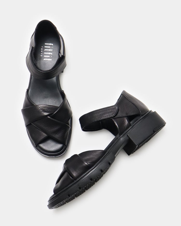 ソフトレザーフレックスサンダル210 詳細画像 ブラック 8