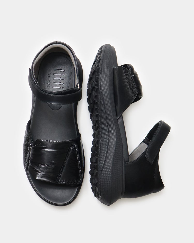 厚底パデットサンダル 詳細画像 ブラック 7