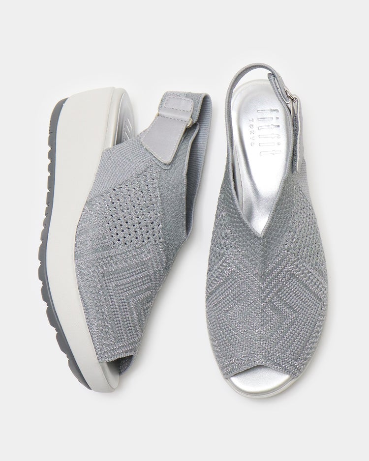 厚底シアーニットサンダル920 詳細画像 グレー 5