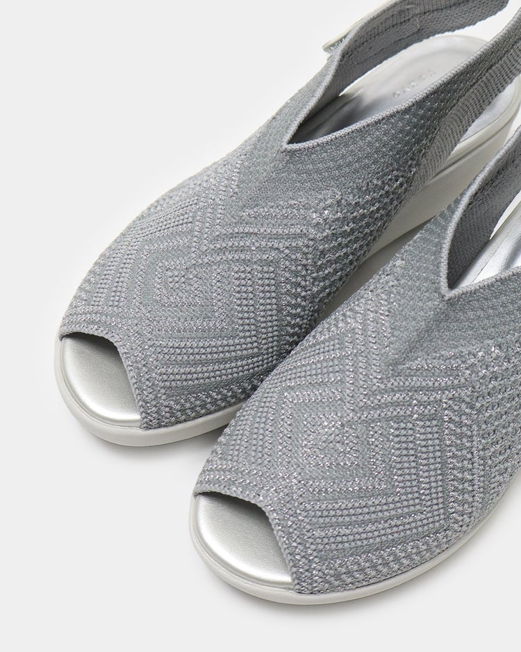 厚底シアーニットサンダル920 詳細画像 グレー 8