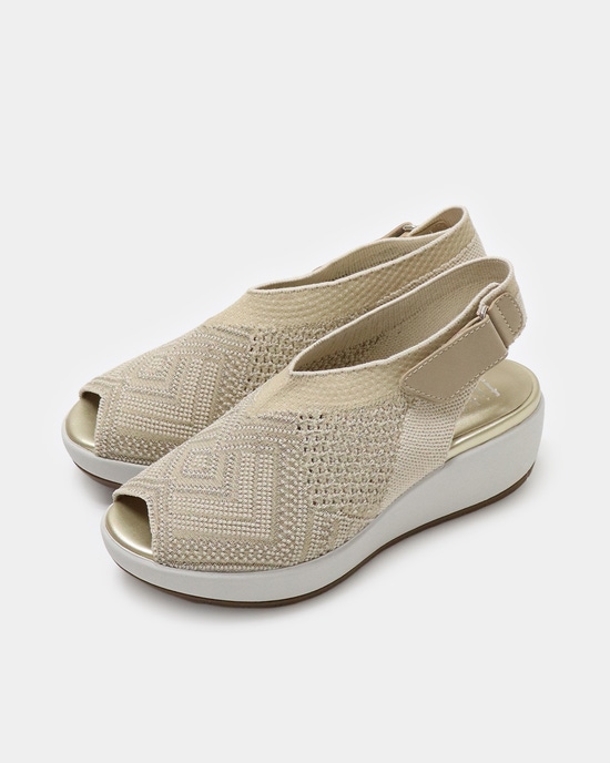 厚底シアーニットサンダル920