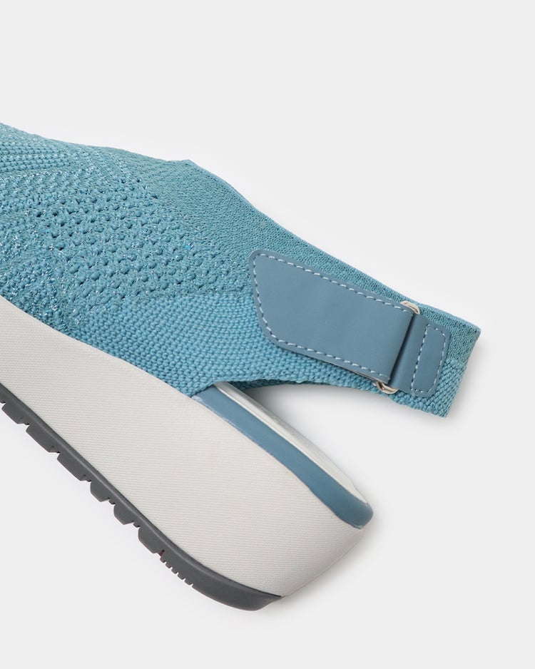 厚底シアーニットサンダル920 詳細画像 スカイブルー 7