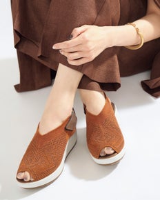 厚底シアーニットサンダル 920