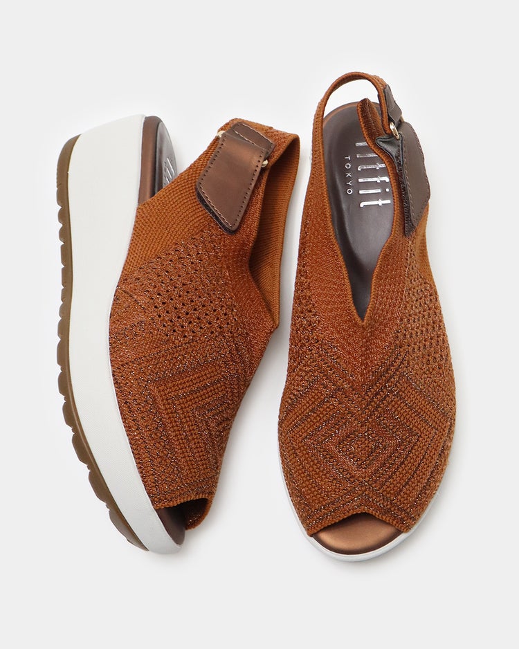 厚底シアーニットサンダル920 詳細画像 アプリコット 7