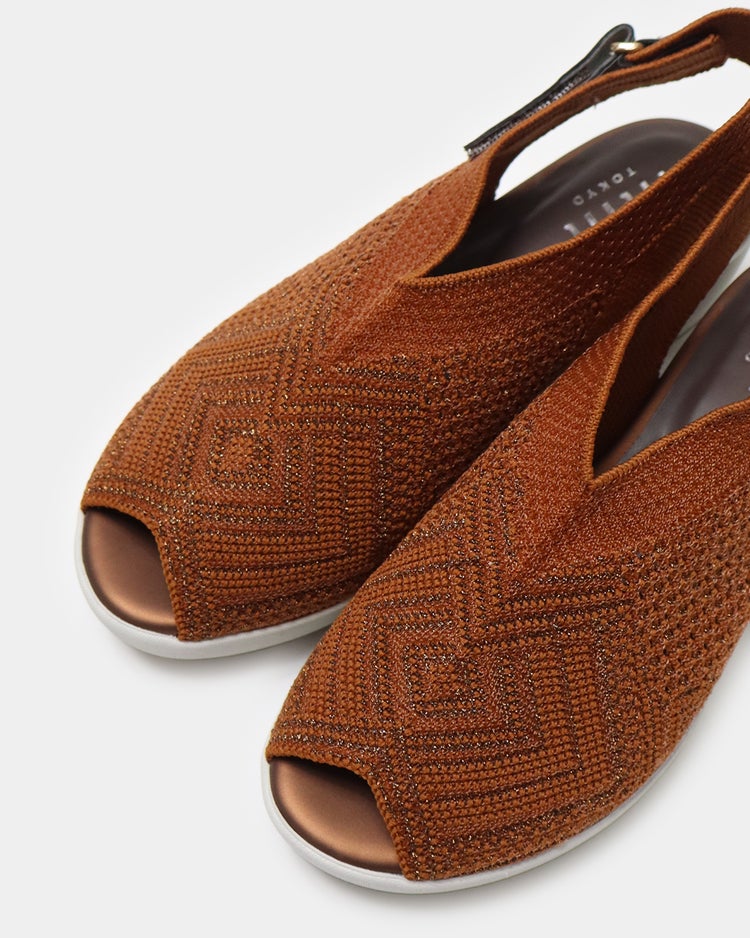 厚底シアーニットサンダル920 詳細画像 アプリコット 9