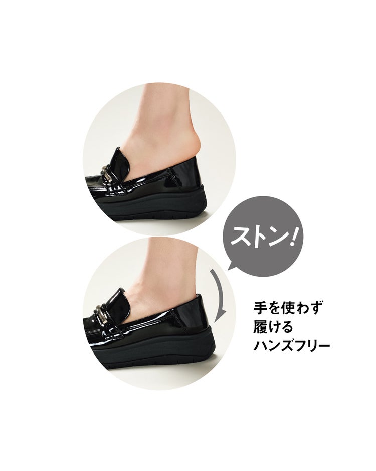 撥水スニーカーローファー651 詳細画像 ブラック 10