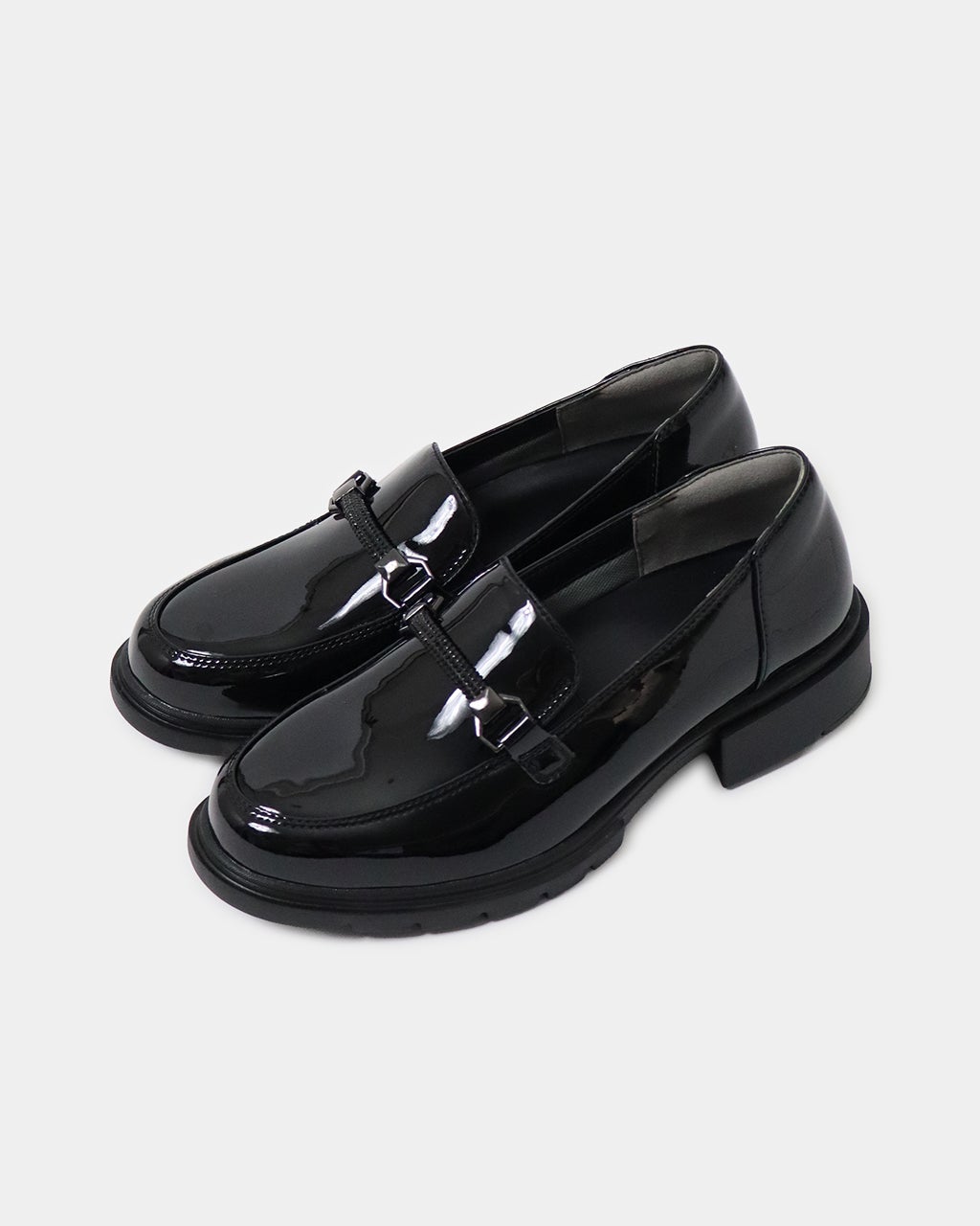 黒レザー ローファー ソフトレザーローファー210/DoCLASSE