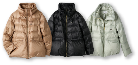 つやAirダウン・スタンドカラーコート