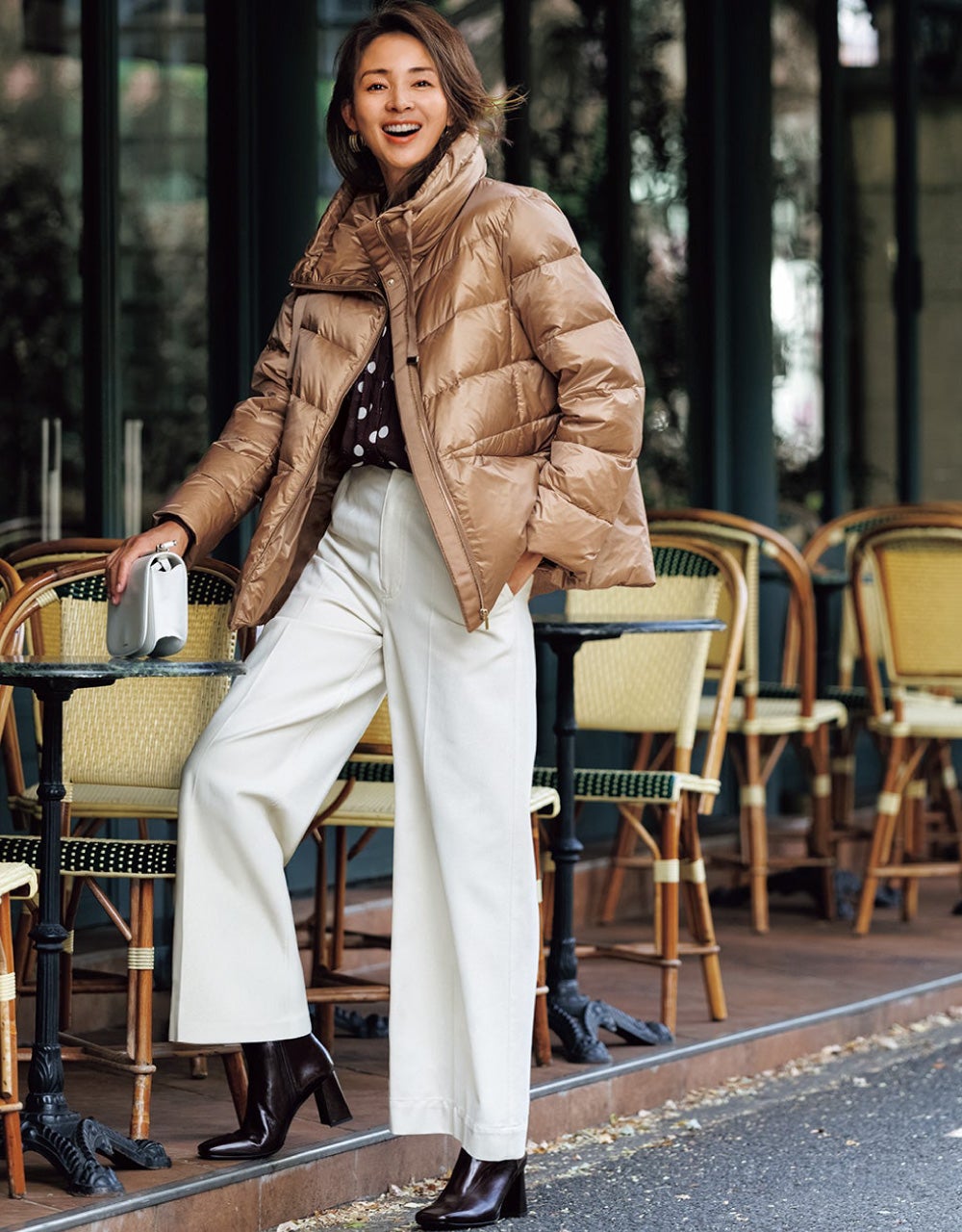 つやAirダウン・スタンドカラーコート