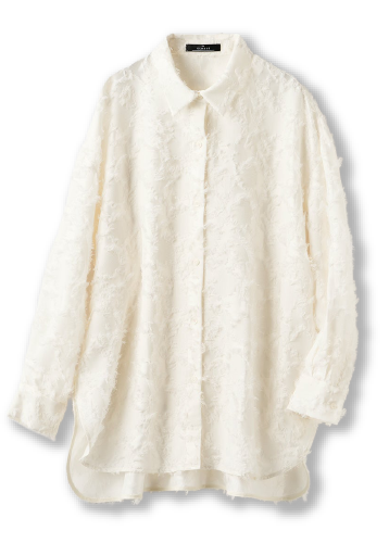 カットジャカード・フォルムシャツ
