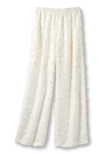 カットジャカード・ワイドパンツ