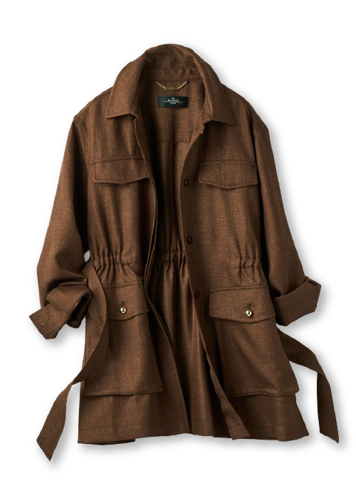 ブッチャー織り・ロングジャケット