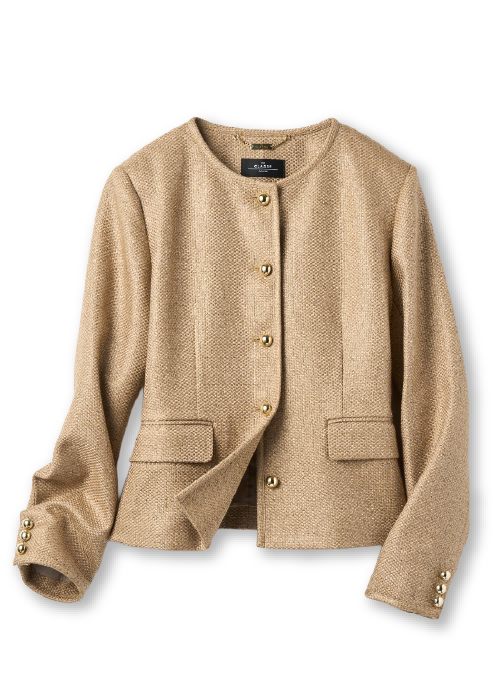 バスケット織り・ショートジャケット